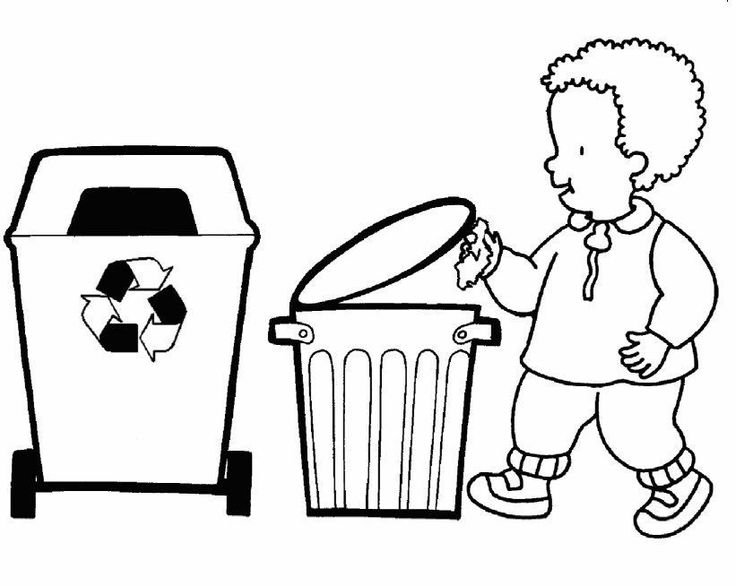 Мусорное ведро разрисовка