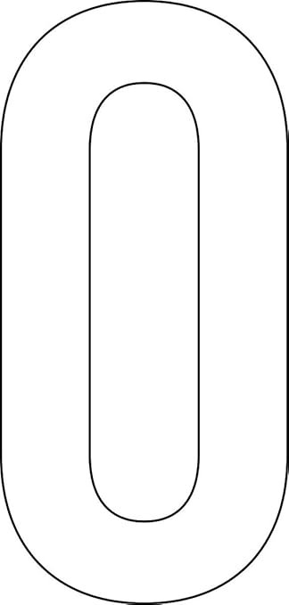 Трафаретная цифра 0