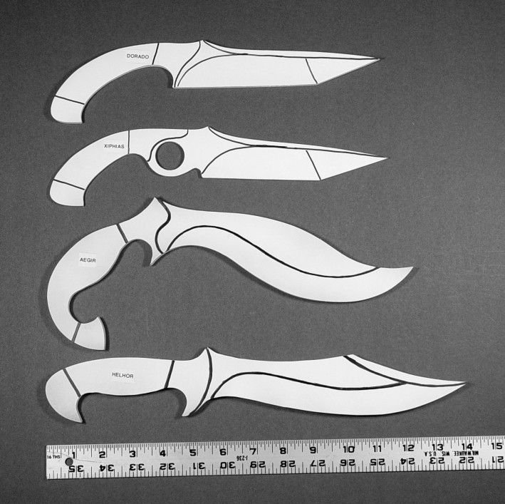 Нож Скорпион из стандофф 2 чертеж