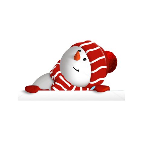 Дед Мороз выглядывает