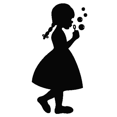 Трафарет девочки для торта