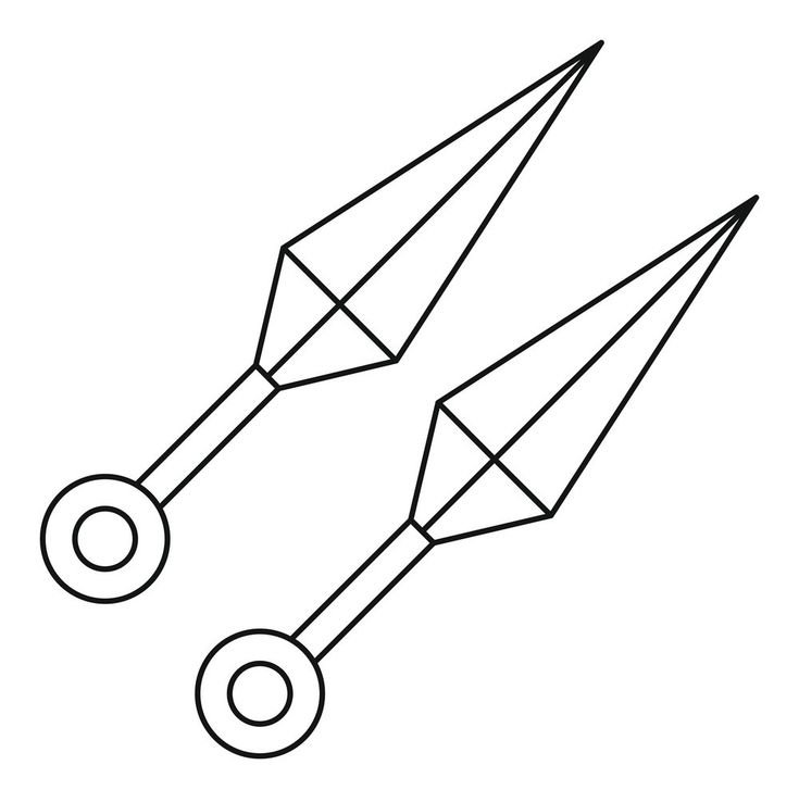 Нож кунай из стандофф 2