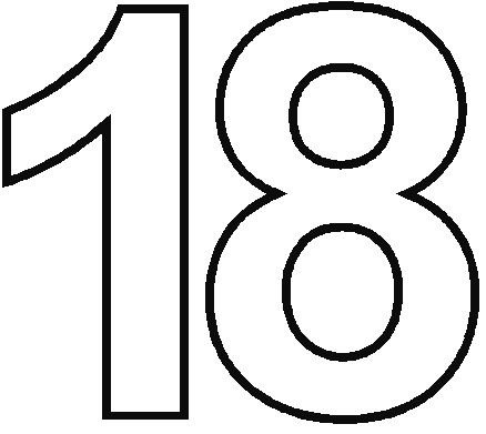 Цифры макет для печати