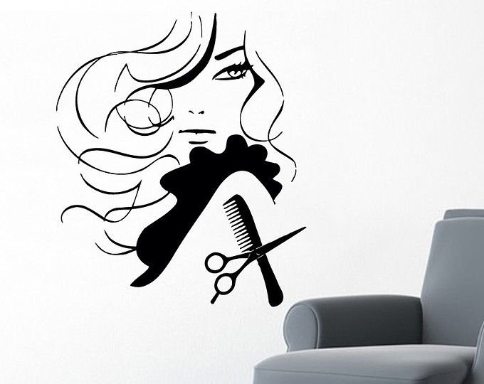 Силуэт для парикмахерской