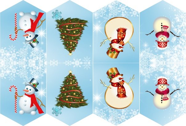 Флажки на новый год