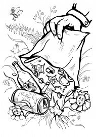 Детские раскраски на экологическую тему