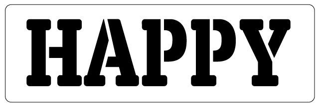 Трафарет текст