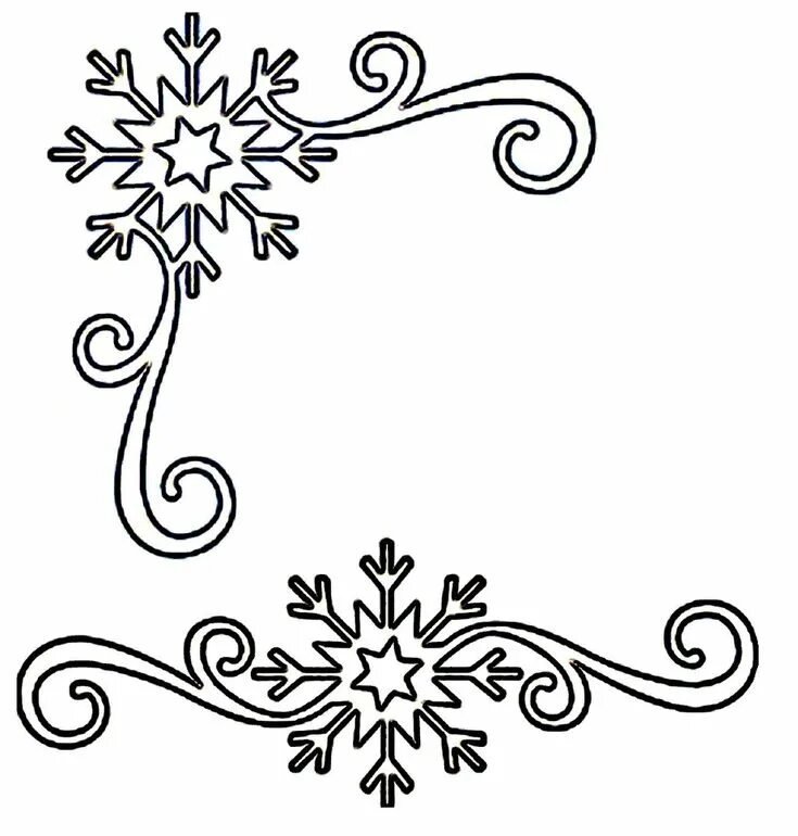 Зимние узоры на окнах трафареты
