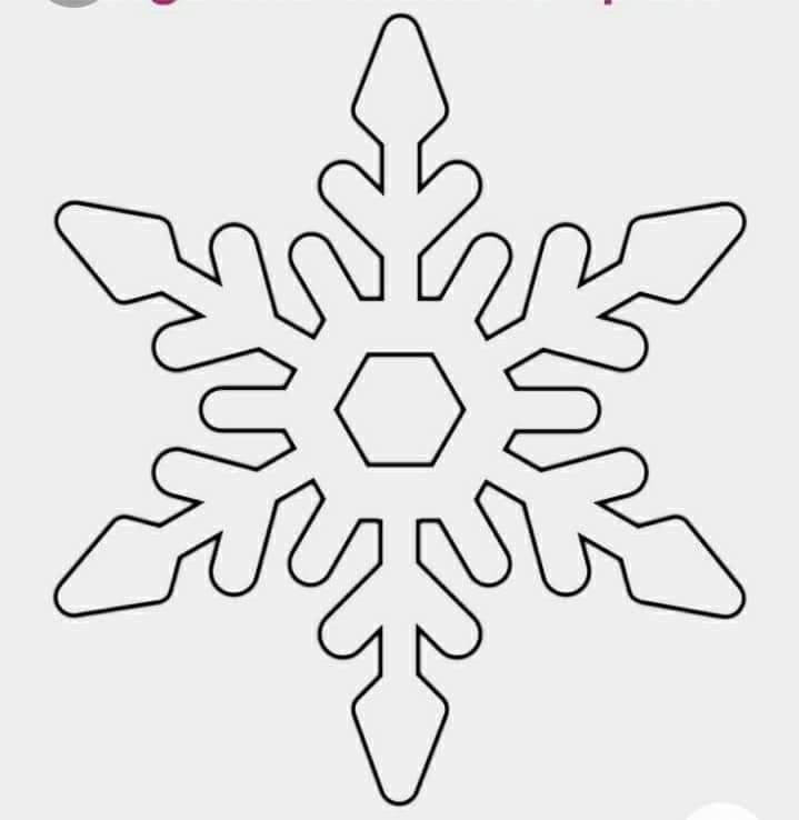 Трафарет «снежинки»