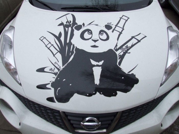 Наклейки на авто на капот