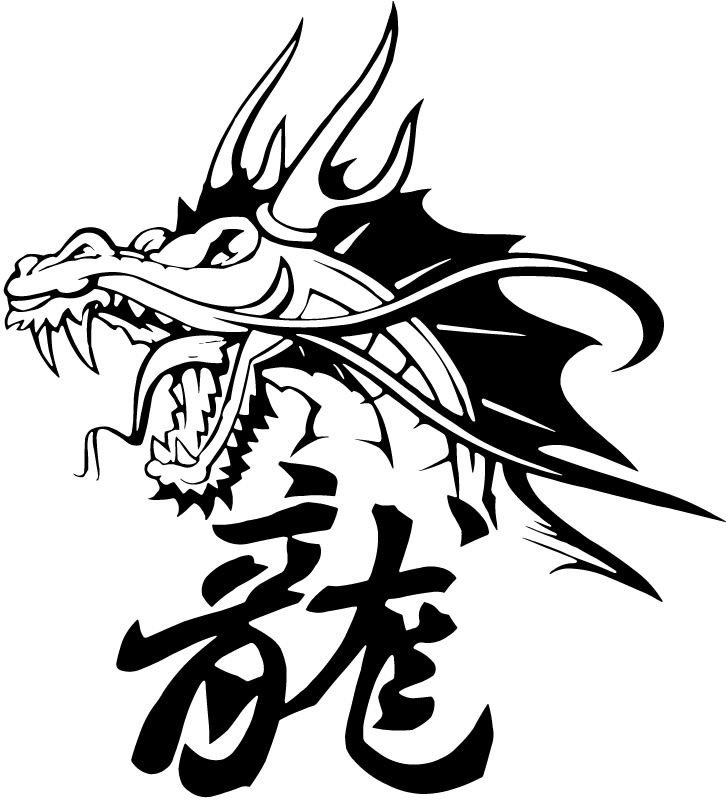 Китайский дракон тату