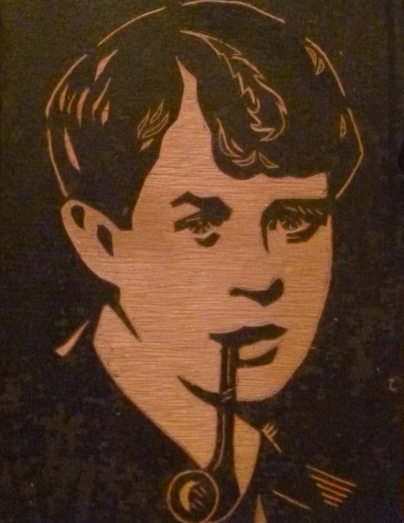 Есенин портрет с трубкой