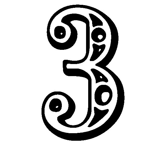 Цифры с орнаментом