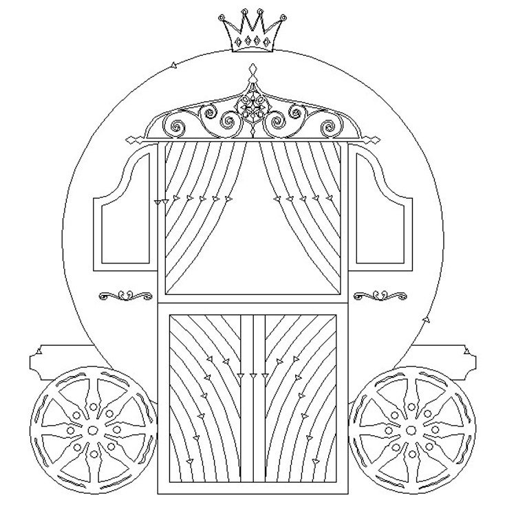 Макет кареты из бумаги