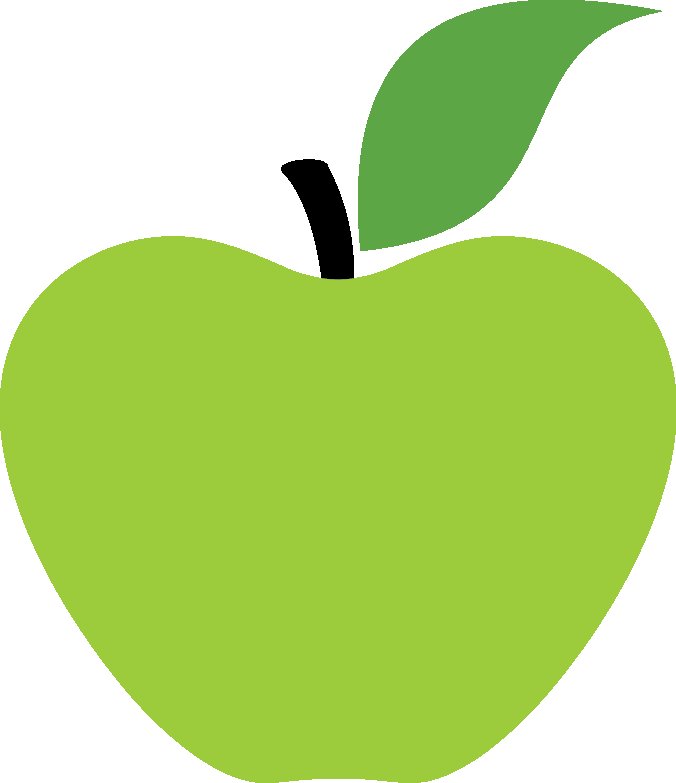 Яблоко трафарет