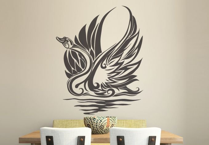 Дракон трафарет на стену