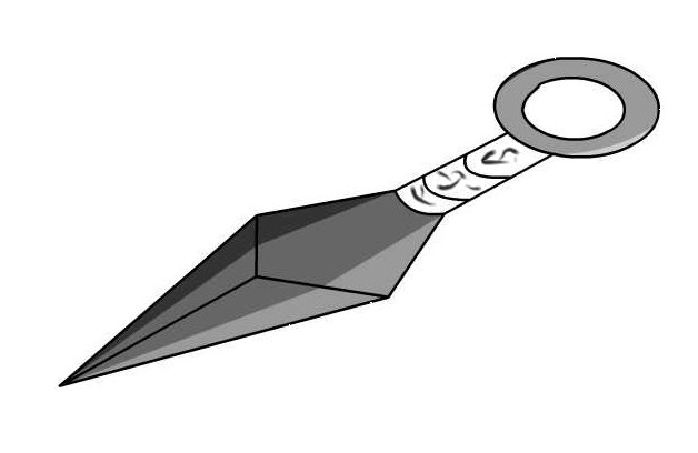 Кунай Наруто раскраска