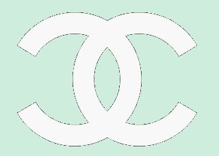 Логотип Шанель трафарет