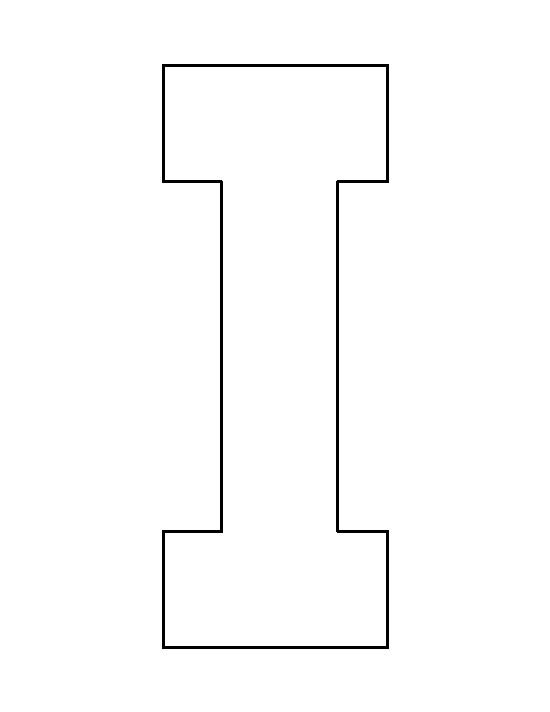 Трафарет английских букв