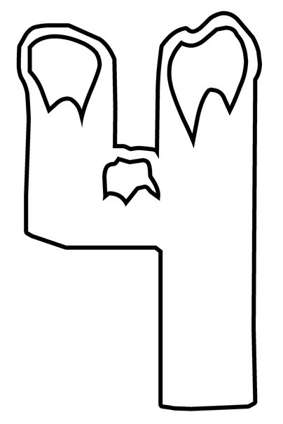 Новогодние буквы трафареты