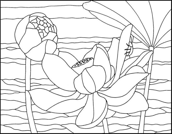 Трафарет для витража на стекле