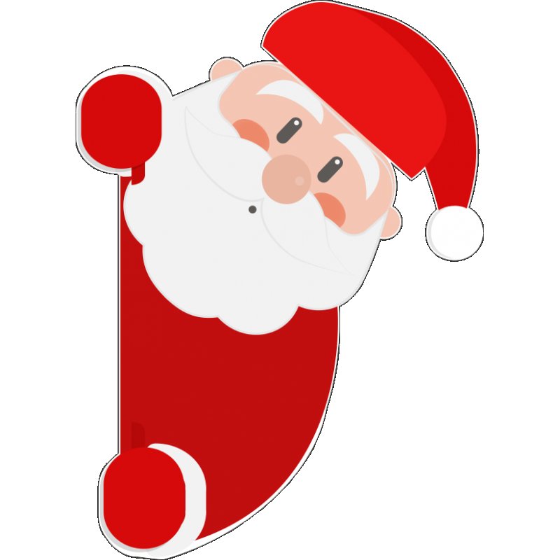 Дед Мороз на окно