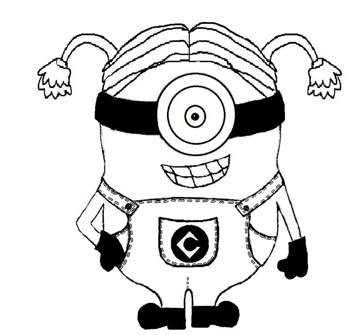 Раскраска Миньоны