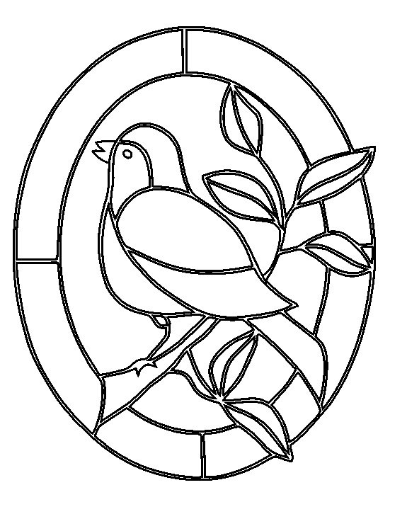 Витраж раскраска