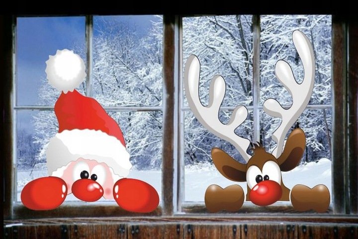 Украшения на окна цветные