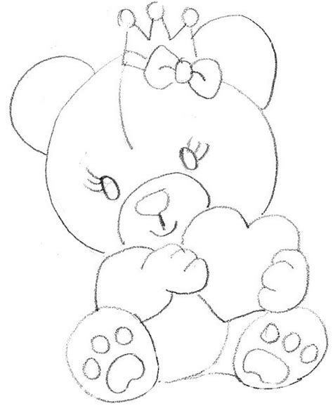 Картинки для срисовки мишка