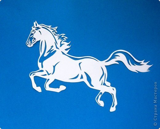 Вытынанки лошадка