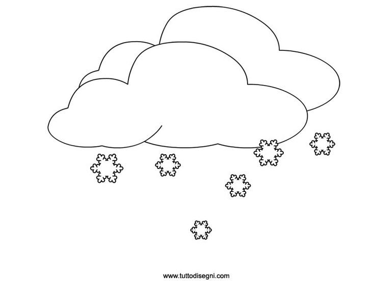 Снежок раскраска для детей