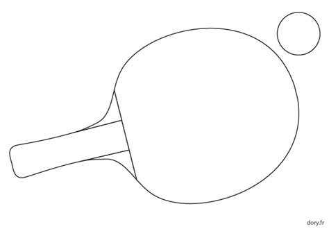 Ракетка для пинг понга чертеж