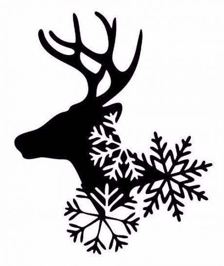 Трафарет "олени"