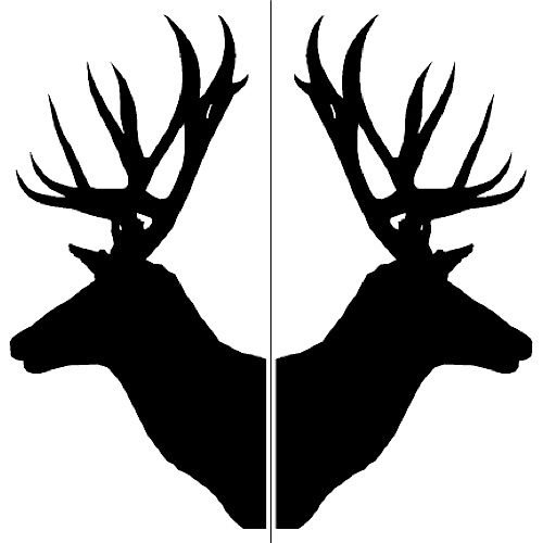 Силуэт головы оленя