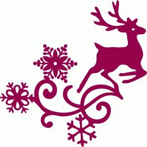 Снежинки на окна олени