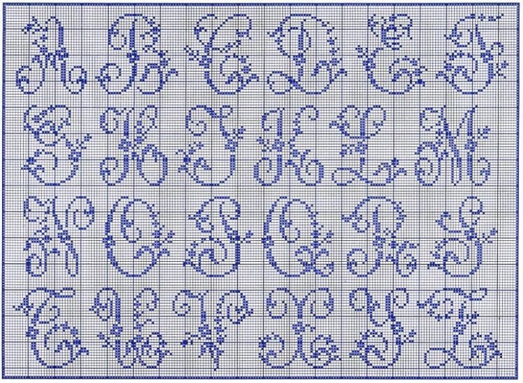 Вышитые буквы