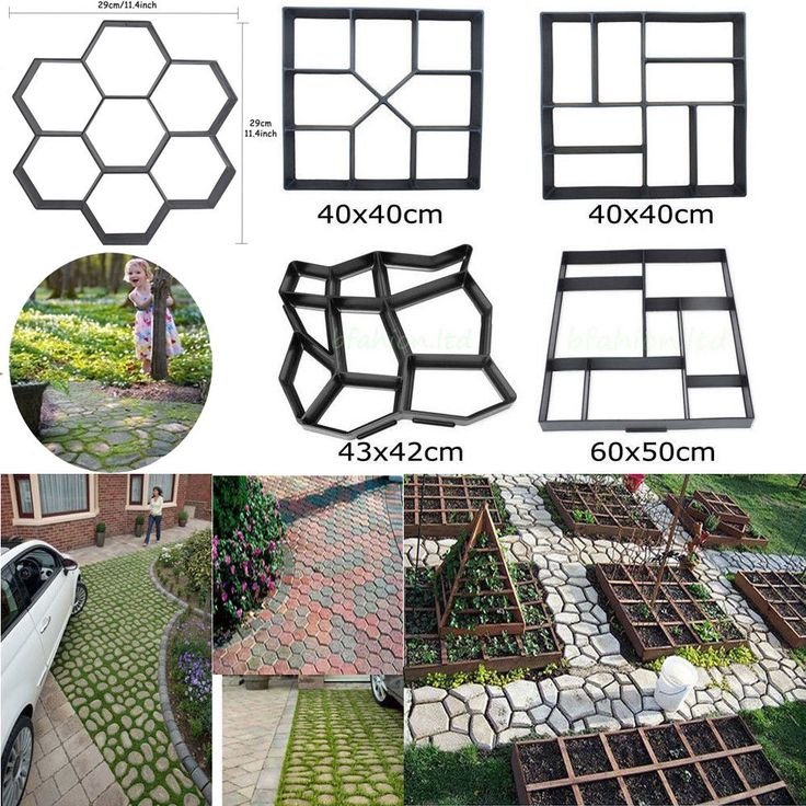 Трафарет для садовой дорожки