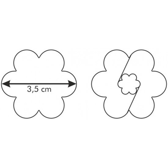Форма цветка для вырезания