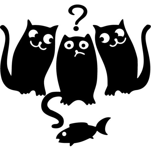 Трафареты кошек для декора