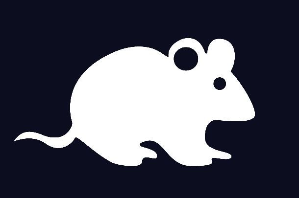 Мышь трафарет