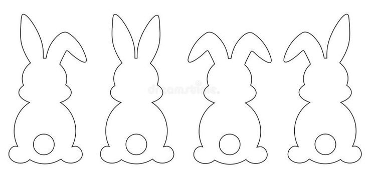 Трафарет зайчика