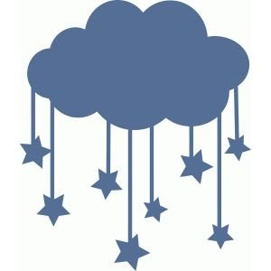 Облачко трафарет для вырезания