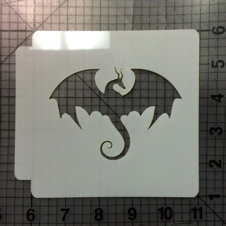 Трафарет дракона для вырезания