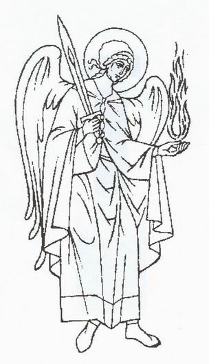 Архангел Гавриил прориси икон