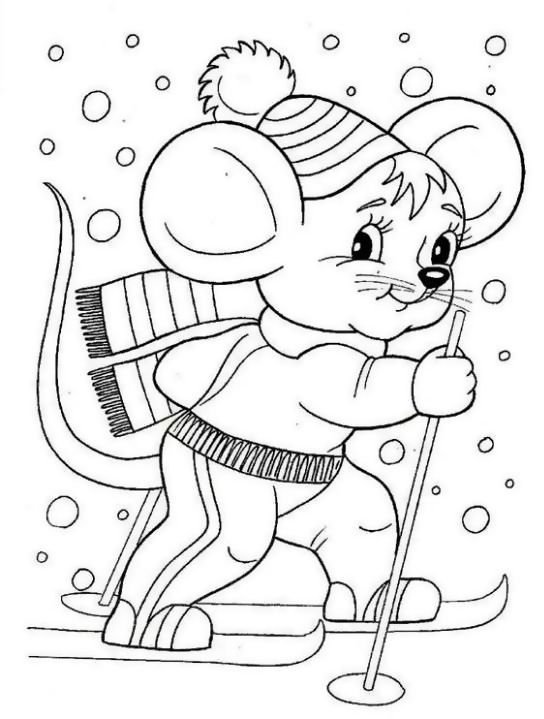 Новогодние раскраски для малышей