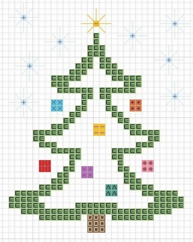 Новогодняя вышивка крестом