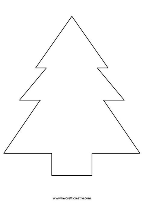 Елка шаблон для детей