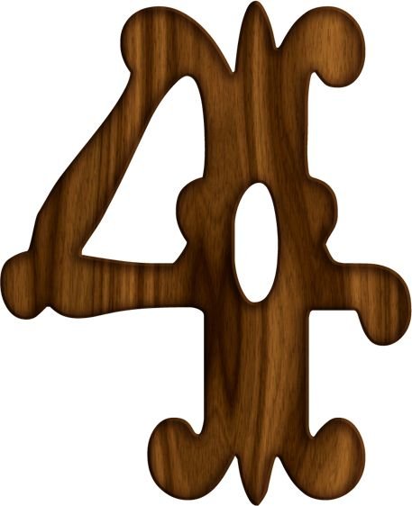 Деревянный алфавит клипарт
