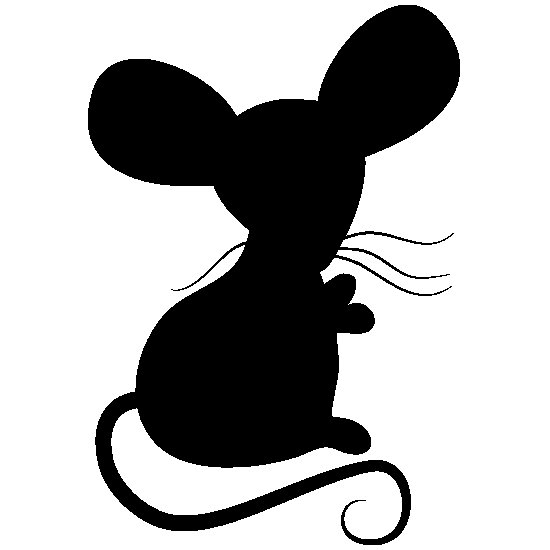 Мышь силуэт